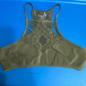 Olive green XS/SM racerback bralette